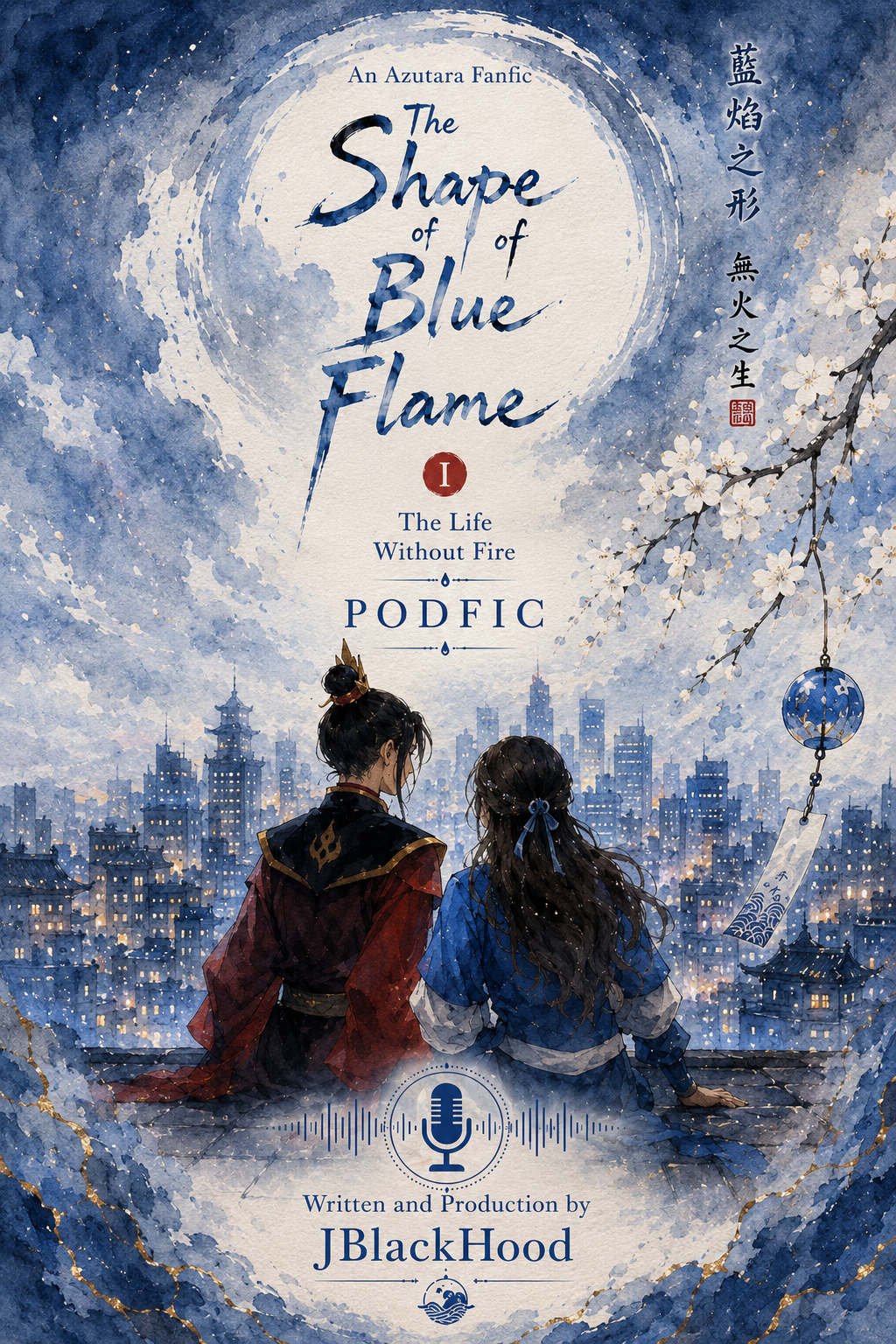 The Shape of Blue Flame fanwork Podfic cover
